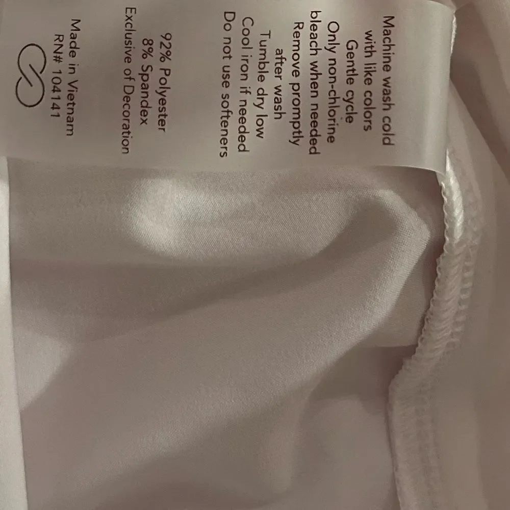 Calia Pure White Journey Collection MidRise Athletic Cargo short trulite fabric